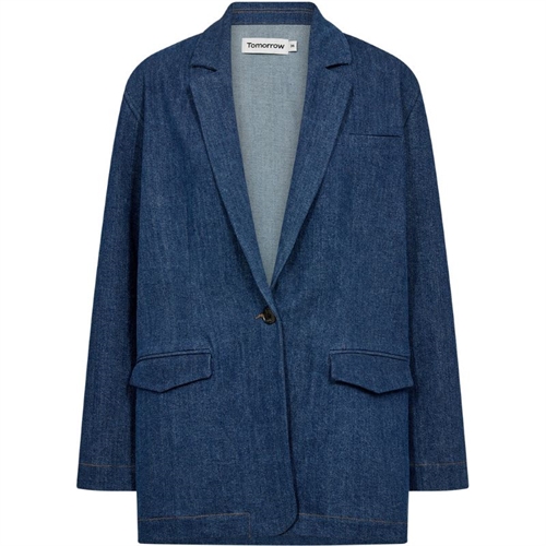 TOMORROW ELLEN OVERSIZE BLAZER WASH DARK LOWA DENIM BLUE